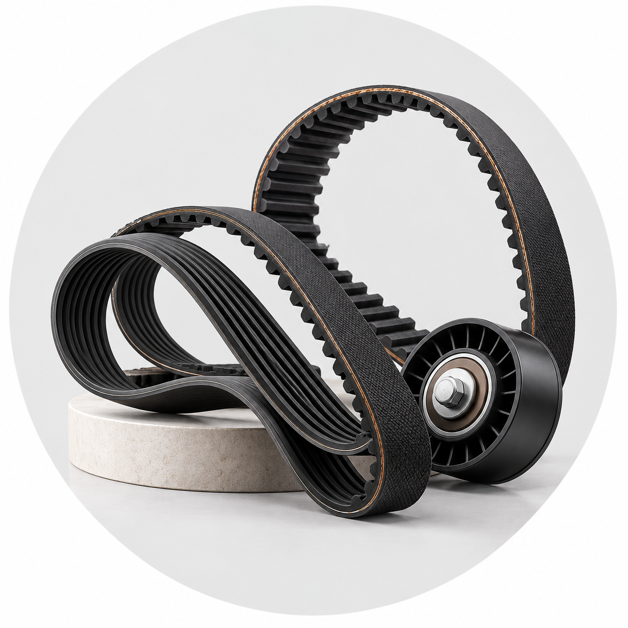 Automotive Belts and Tensioner Pulley