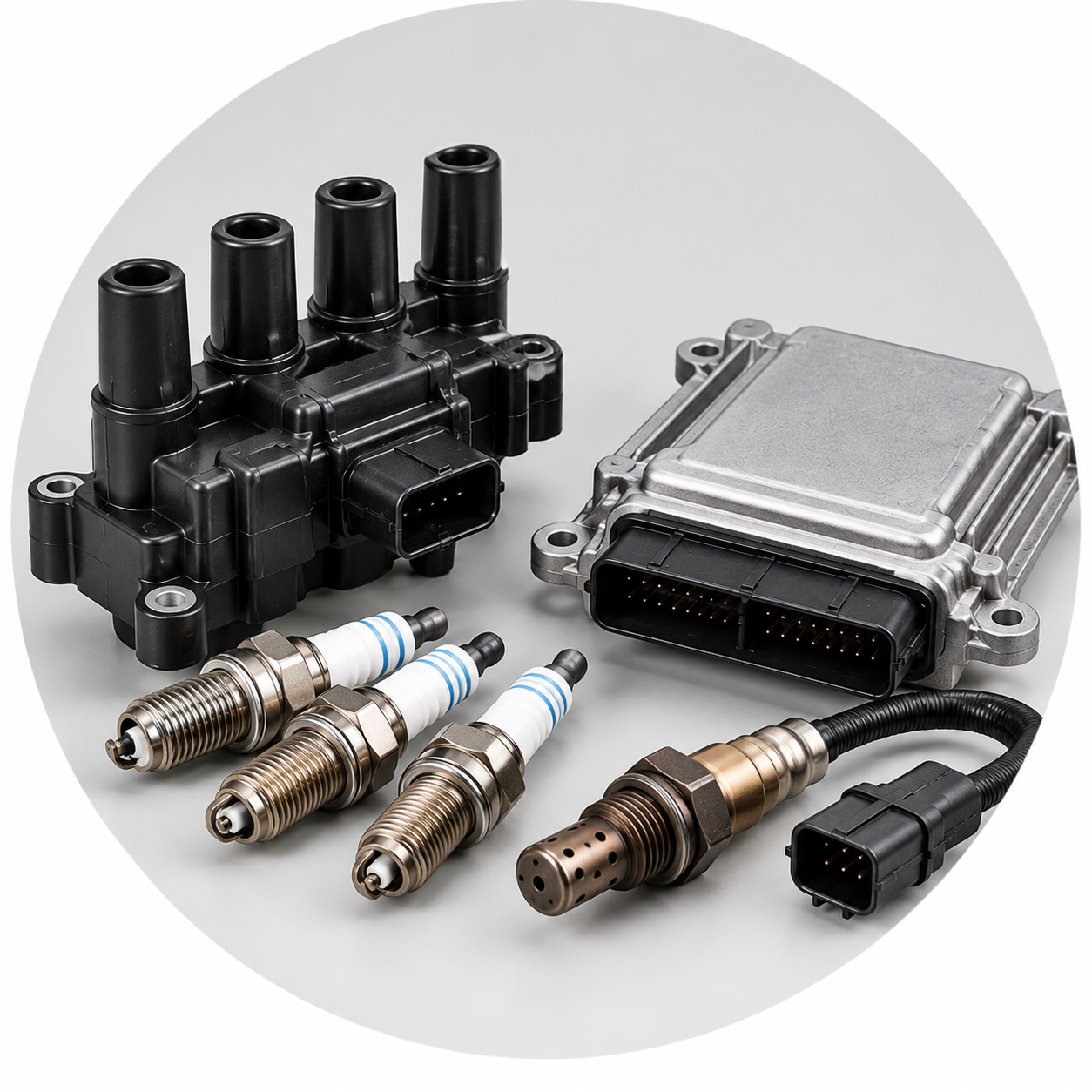 Automotive Ignition Parts Catalog Still Life